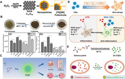 Recent advances of antioxidant low-dimensional carbon materials for biomedical applications